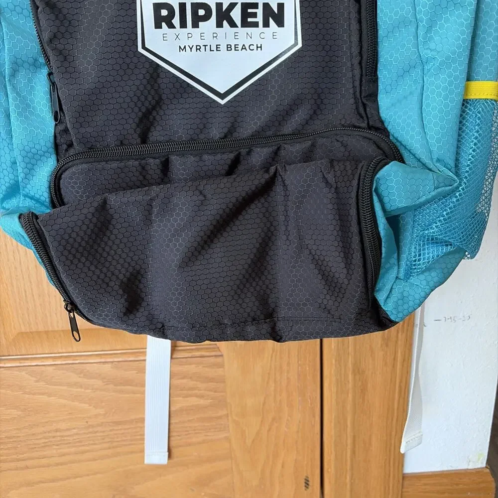 Ripkin Experience Baseball Bag Myrtle Beach South Carolina Teal Backpack NEW